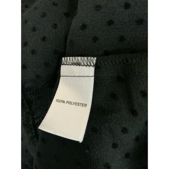 Frenchi Polka Dot Shirt M Long Sleeve Button Up See Through Sexywear Minimalist - Picture 7 of 7